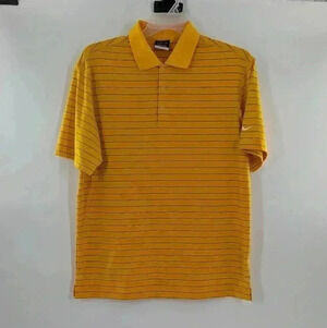 Nike Dri- Fit men's Nike Golf yellow polo size medium shirt